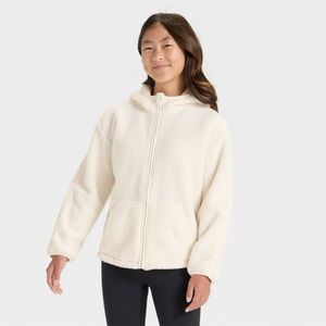 All In Motion Girls High Pole Fleece Full Zip Jacket